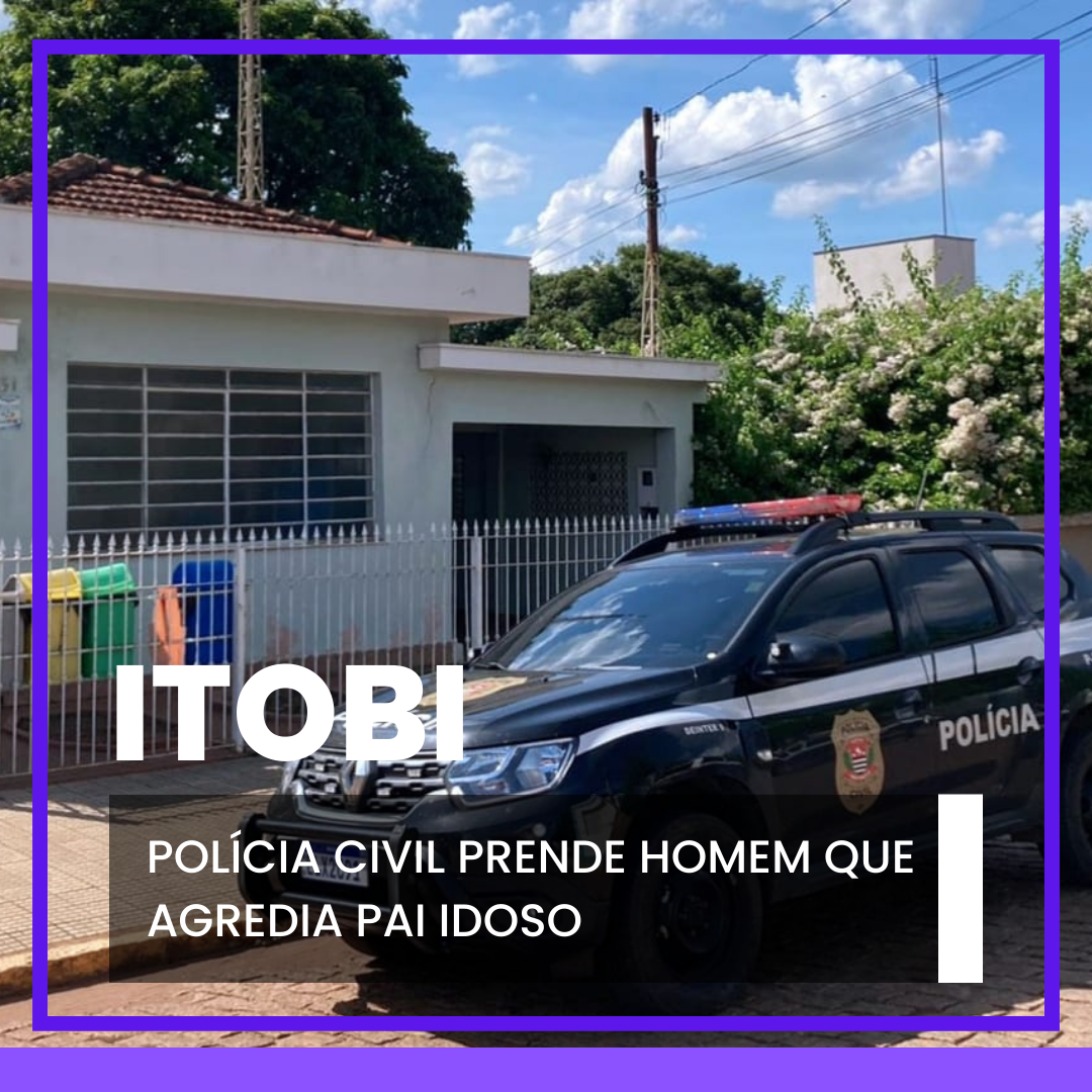 POLÍCIA CIVIL DE ITOBI PRENDE HOMEM QUE AGREDIA PAI IDOSO E DESCUMPRIA ORDEM JUDICIAL 